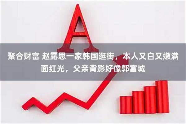 聚合财富 赵露思一家韩国逛街，本人又白又嫩满面红光，父亲背影好像郭富城