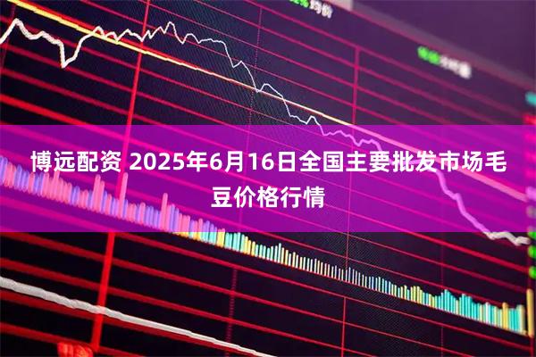 博远配资 2025年6月16日全国主要批发市场毛豆价格行情