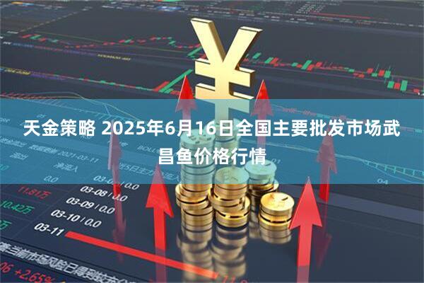 天金策略 2025年6月16日全国主要批发市场武昌鱼价格行情